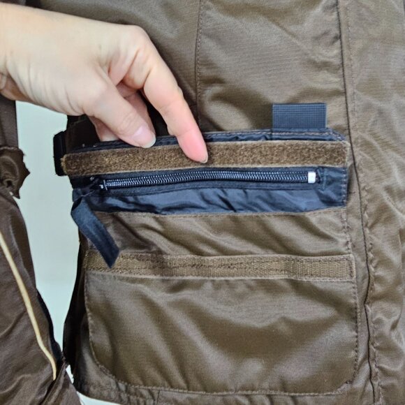 Tourmaster Trinity Series 2 Womens Motorcycle Jacket M Brown Zipout Liner Biker - Picture 7 of 16